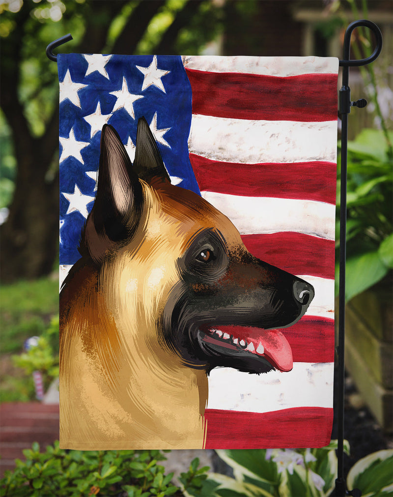 Belgian Malinois American Flag Flag Garden Size CK6428GF