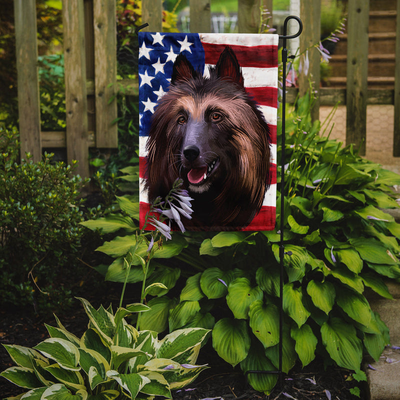 Belgian Tervuren American Flag Flag Garden Size CK6429GF