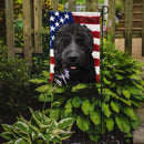 Black Russian Terrier American Flag Garden Flag - Outdoor Decorative Yard Flag CK6438GF