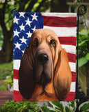 Bloodhound Dog American Flag Garden Flag - Outdoor Decorative Yard Flag CK6440GF