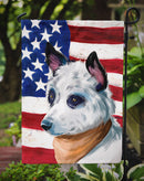 Blue Heeler Dog American Flag Garden Flag - Outdoor Decorative Yard Flag CK6441GF