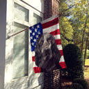 Blue Picardy Spaniel American Flag Flag Canvas House Size CK6443CHF