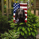 Blue Picardy Spaniel American Flag Garden Flag - Outdoor Decorative Yard Flag CK6443GF