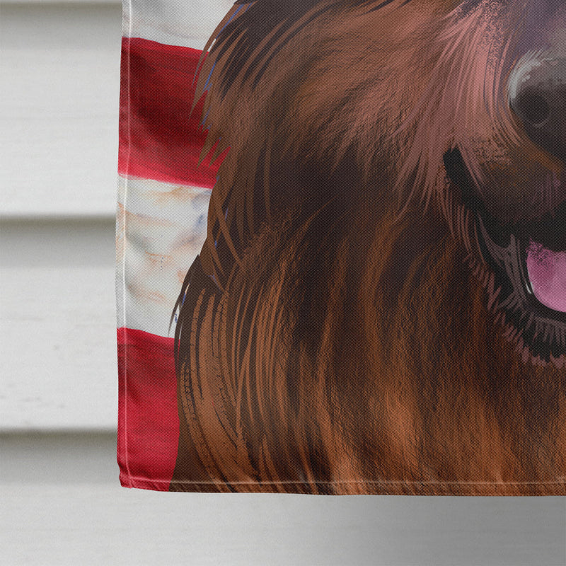 Bohemian Shepherd American Flag Flag Canvas House Size CK6445CHF