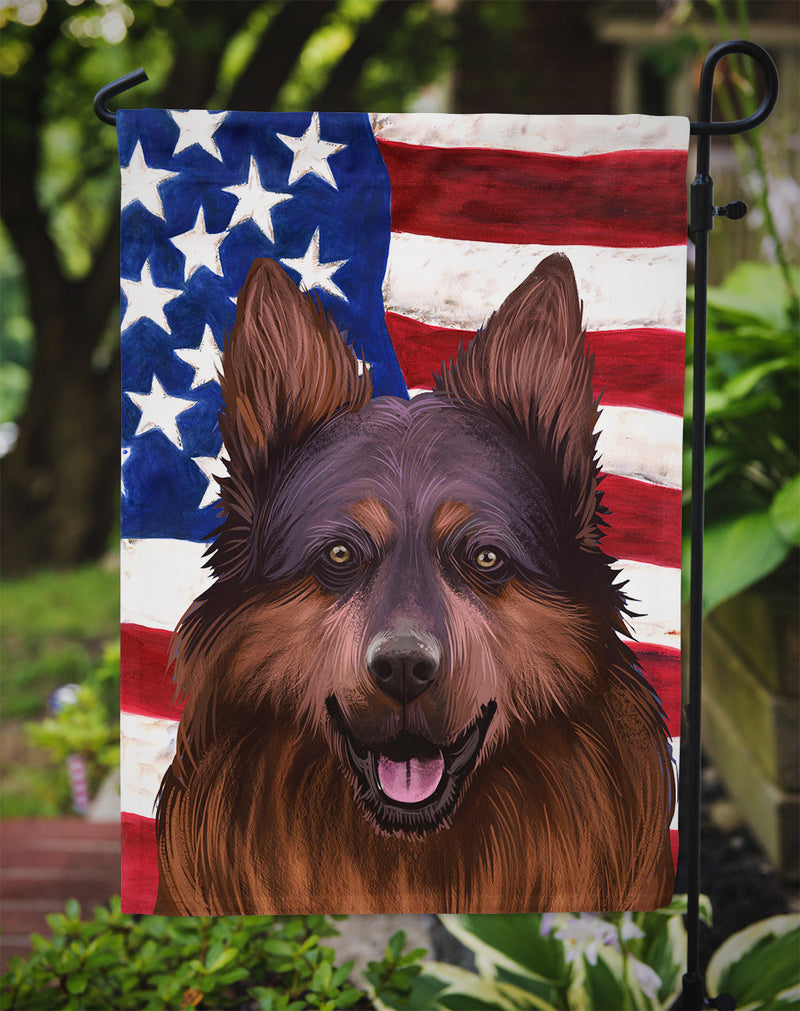 Bohemian Shepherd American Flag Flag Garden Size CK6445GF