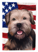 Border Terrier Dog American Flag Garden Flag - Outdoor Decorative Yard Flag CK6448GF
