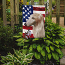 Borzoi Dog American Flag Garden Flag - Outdoor Decorative Yard Flag CK6449GF