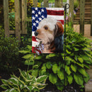 Bosnian Coarse-haired Hound American Flag Garden Flag - Outdoor Decorative Yard Flag CK6450GF