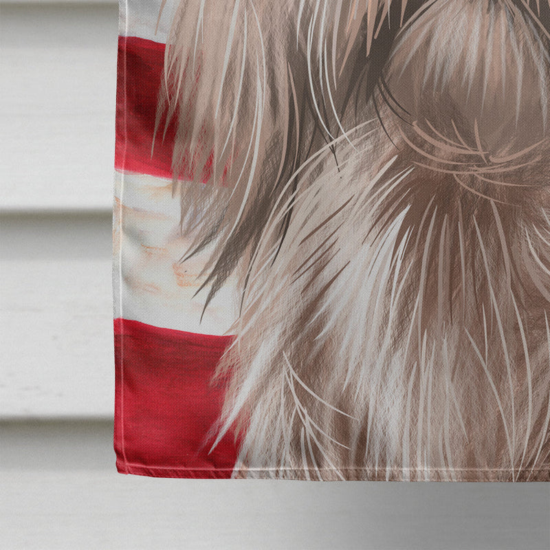 Dandie Dinmont Terrier American Flag Flag Canvas House Size CK6501CHF