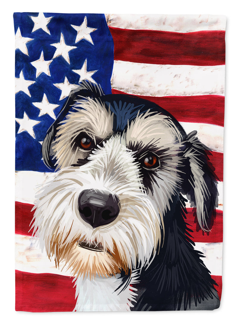 Griffon Nivernais Dog American Flag Flag Canvas House Size CK6554CHF