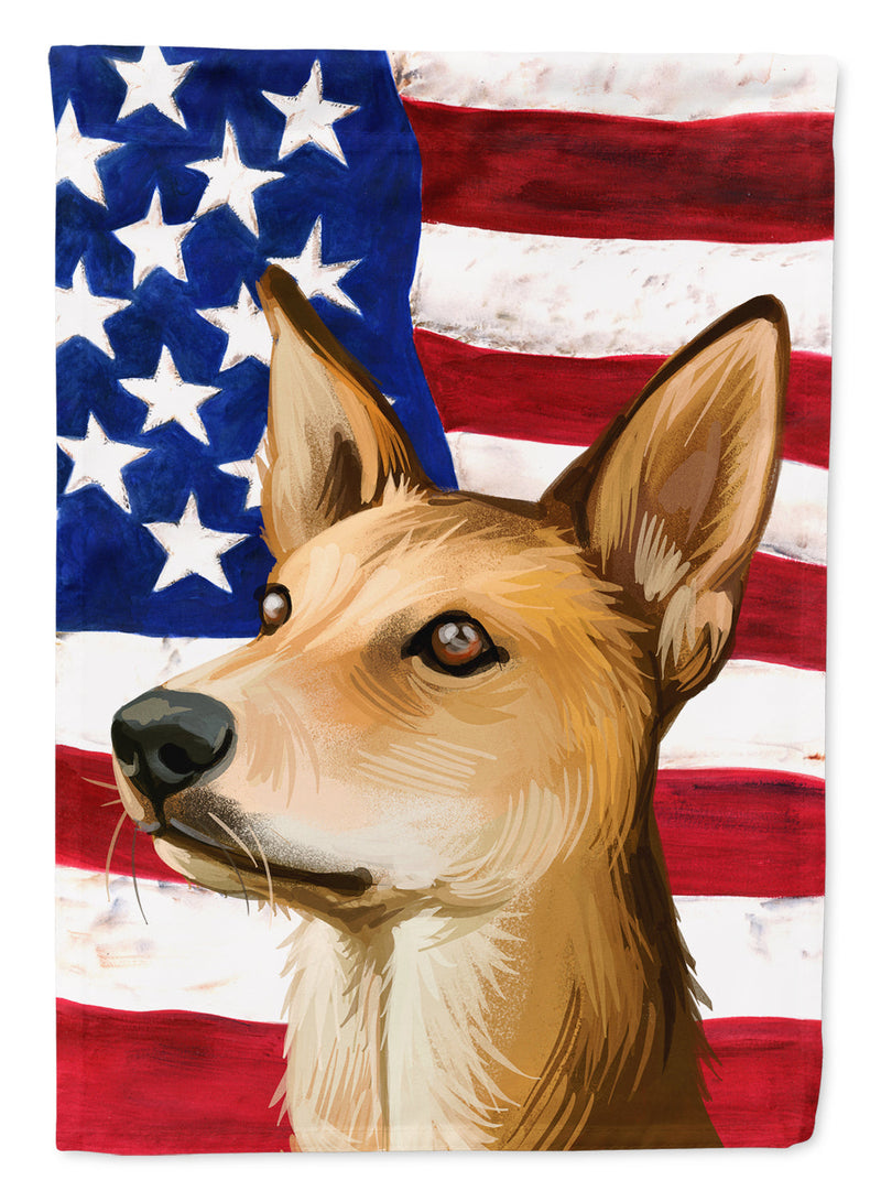 Indian pariah dog American Flag Garden Flag - Outdoor Decorative Yard Flag CK6567GF