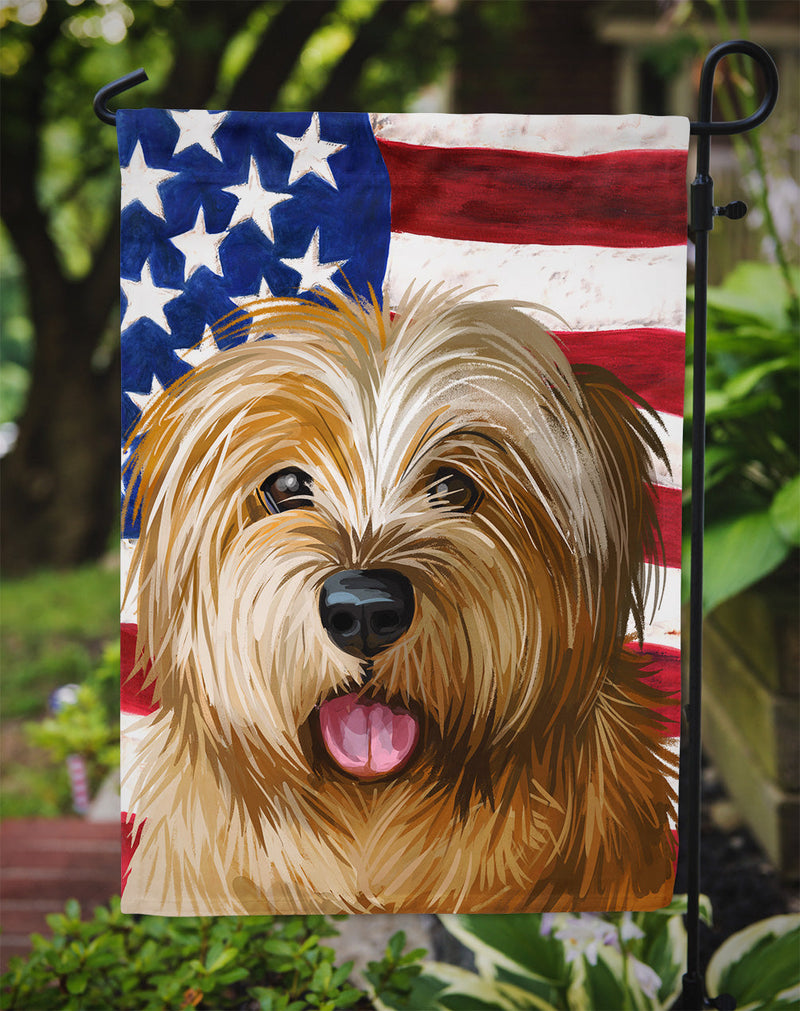 Norfolk Terrier Dog American Flag Flag Garden Size CK6627GF