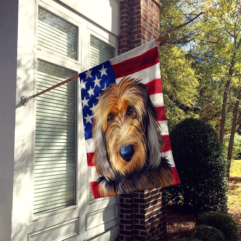 Otterhound Dog American Flag Flag Canvas House Size CK6636CHF