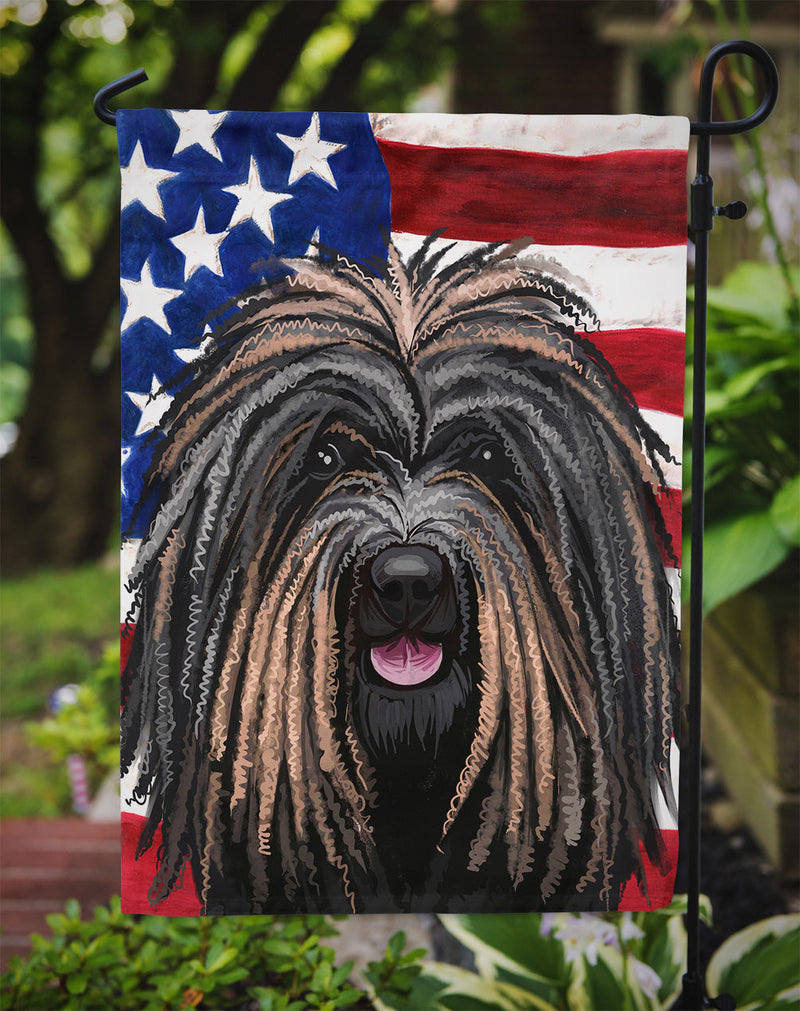 Puli Dog American Flag Flag Garden Size CK6666GF