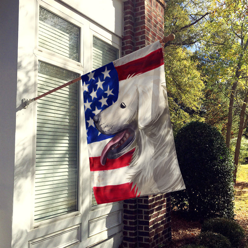 Slovak Cuvac Dog American Flag Flag Canvas House Size CK6711CHF