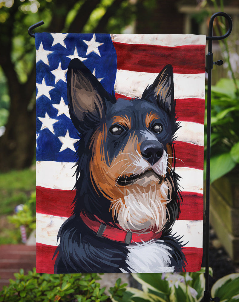 Welsh Sheepdog American Flag Garden Flag - Outdoor Decorative Yard Flag CK6752GF