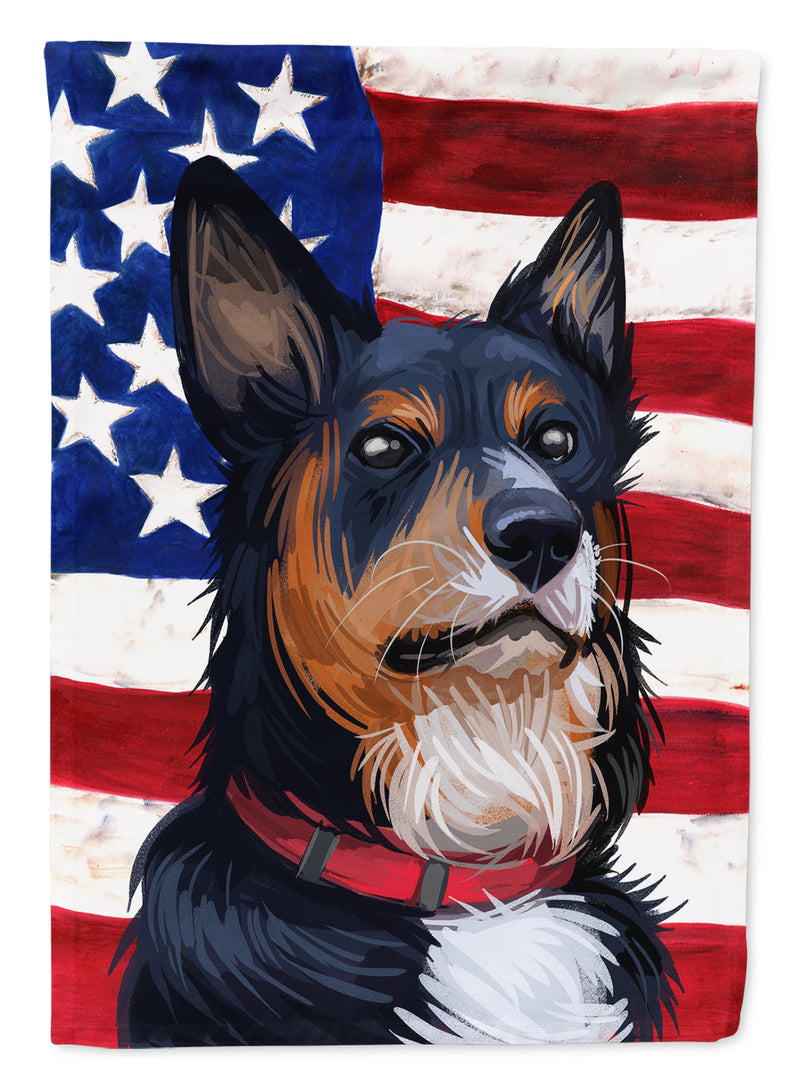 Welsh Sheepdog American Flag Garden Flag - Outdoor Decorative Yard Flag CK6752GF