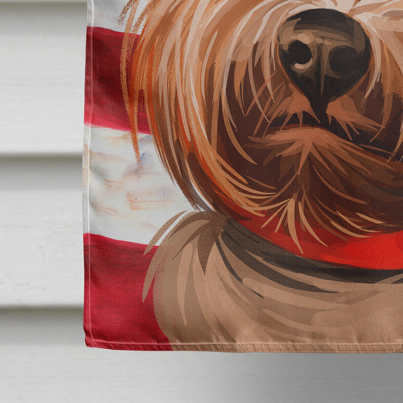 Yorkshire Terrier American Flag Flag Canvas House Size CK6760CHF