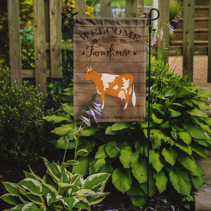 Guernsey Cow Welcome Garden Flag – Decorative Outdoor Yard Flag CK6765GF