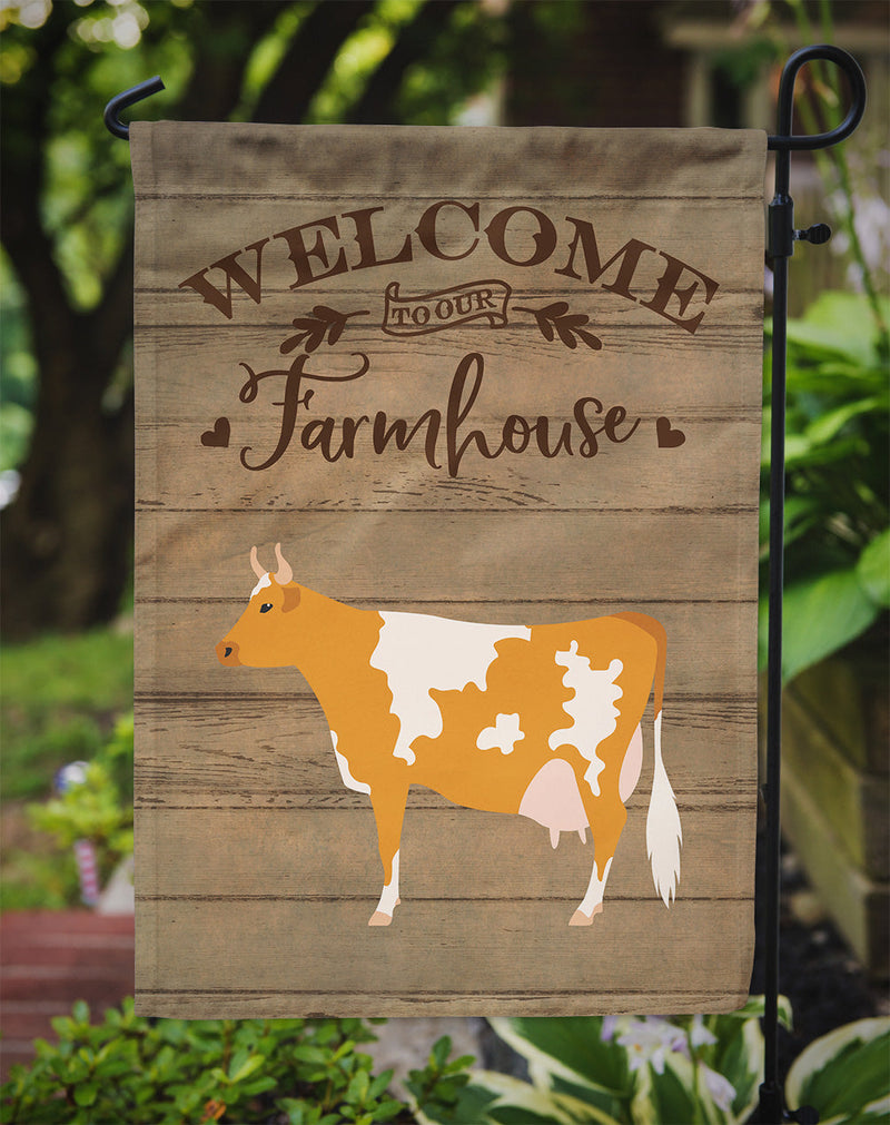 Guernsey Cow Welcome Garden Flag – Decorative Outdoor Yard Flag CK6765GF