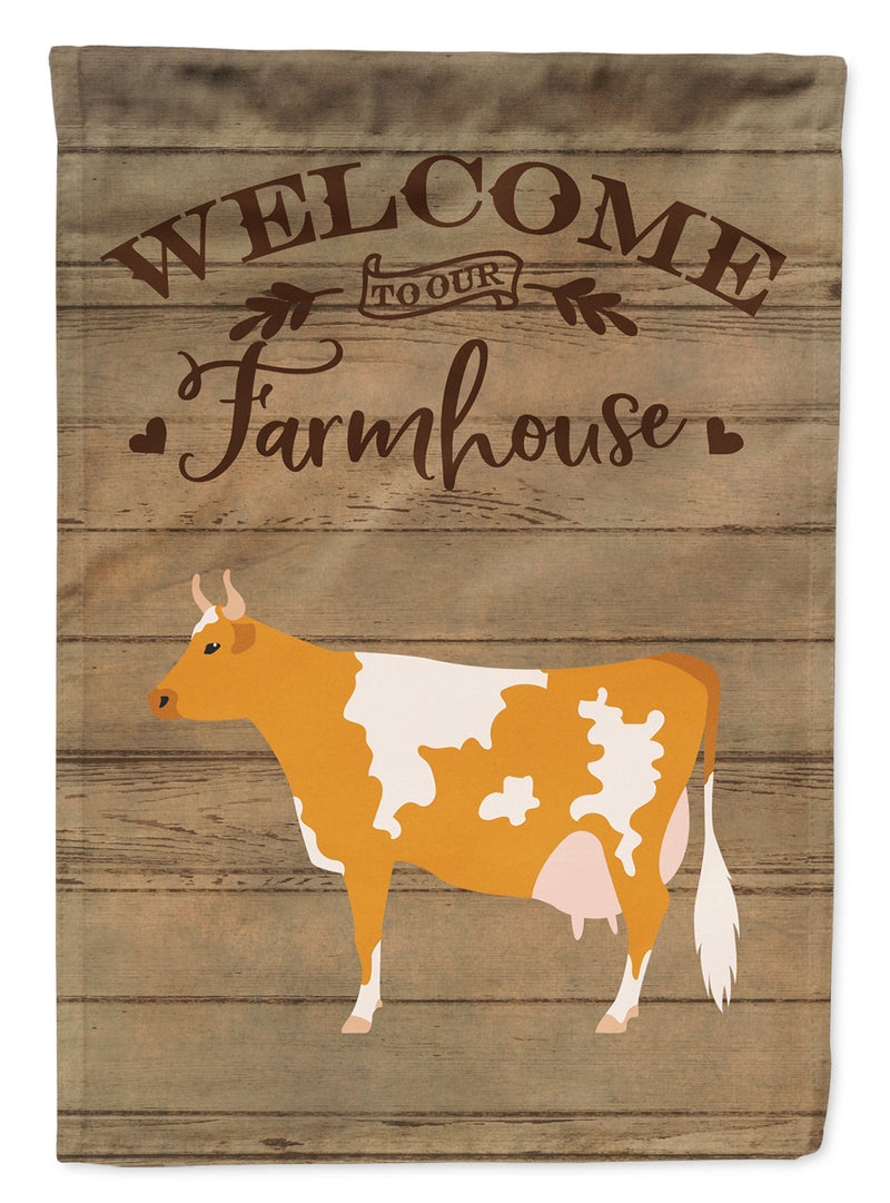 Guernsey Cow Welcome Garden Flag – Decorative Outdoor Yard Flag CK6765GF