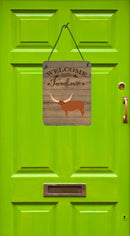 Ankole-Watusu Cow Welcome Wall or Door Hanging Prints CK6767DS1216