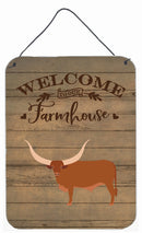 Ankole-Watusu Cow Welcome Wall or Door Hanging Prints CK6767DS1216
