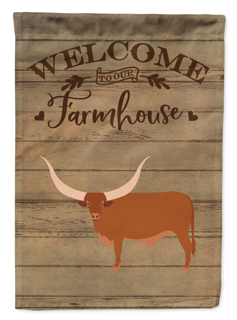 Ankole-Watusu Cow Welcome Garden Flag – Decorative Outdoor Yard Flag CK6767GF