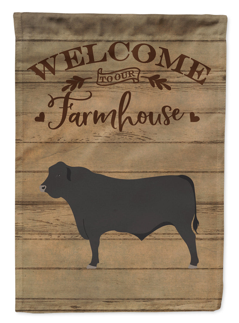 Black Angus Cow Welcome Flag Garden Size CK6772GF