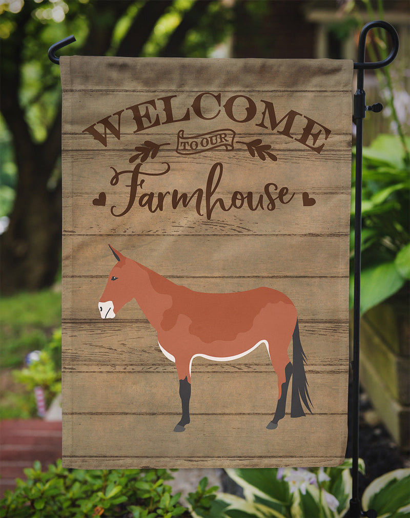 Mule Welcome Flag Garden Size CK6789GF