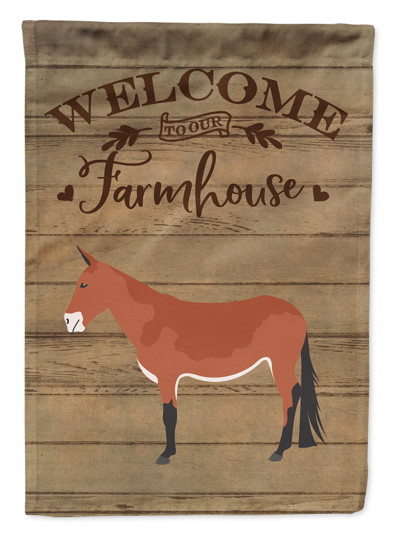 Mule Welcome Flag Garden Size CK6789GF