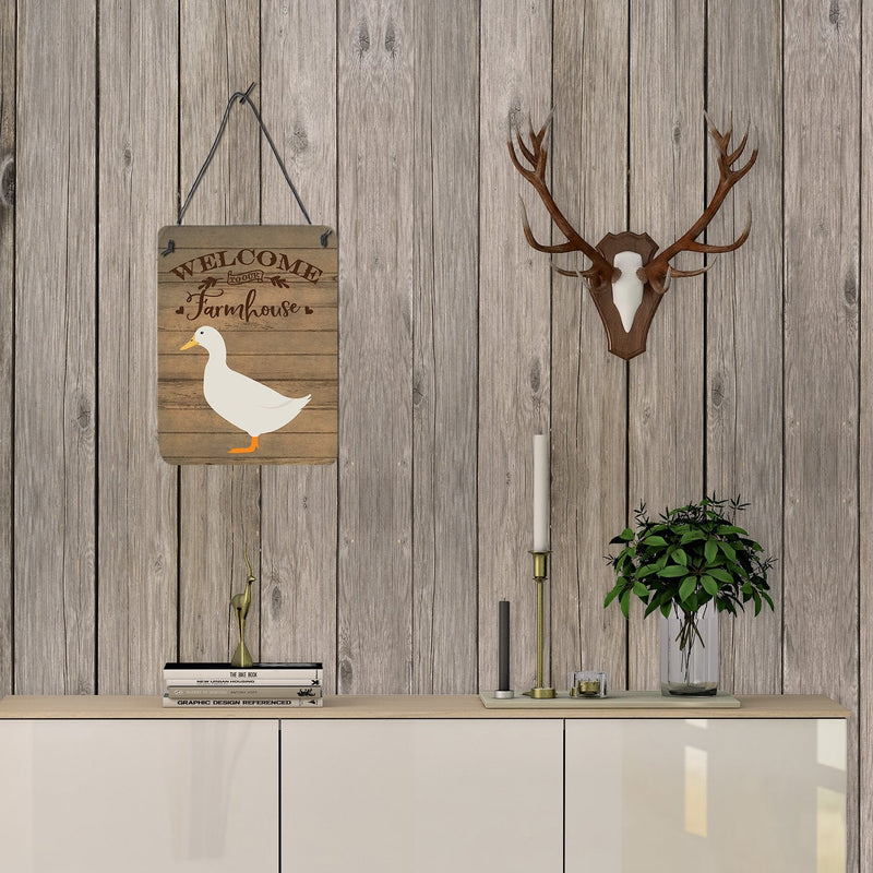 American Pekin Duck Welcome Wall or Door Hanging Prints CK6804DS1216