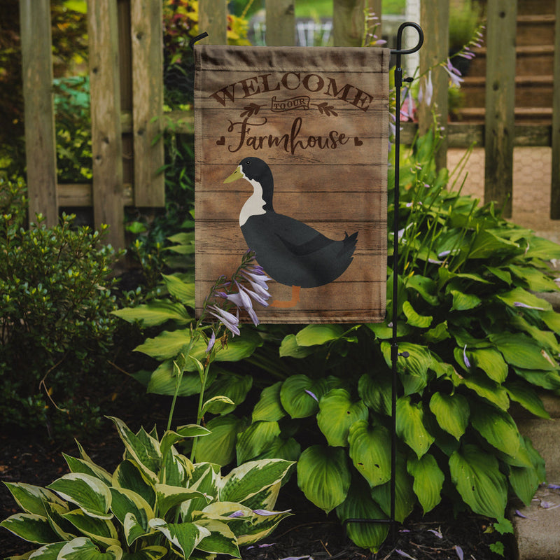 Blue Swedish Duck Welcome Garden Flag – Decorative Outdoor Yard Flag CK6806GF