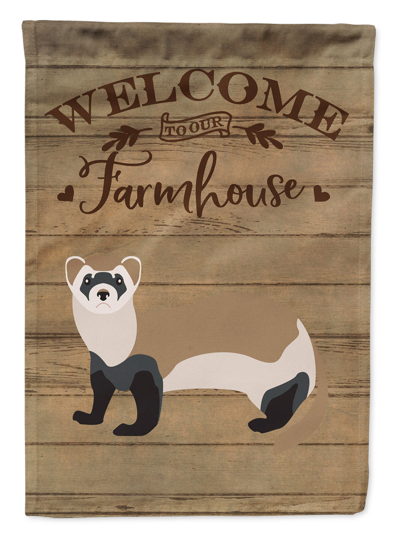 Ferret Welcome Flag Canvas House Size CK6822CHF