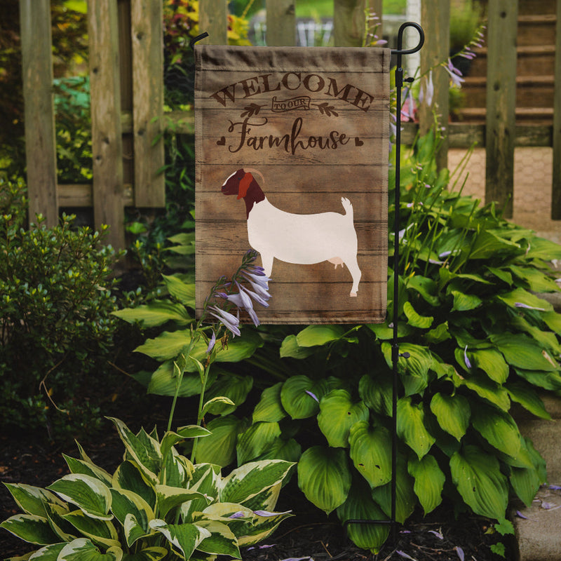 Boer Goat Welcome Garden Flag – Decorative Outdoor Yard Flag CK6830GF