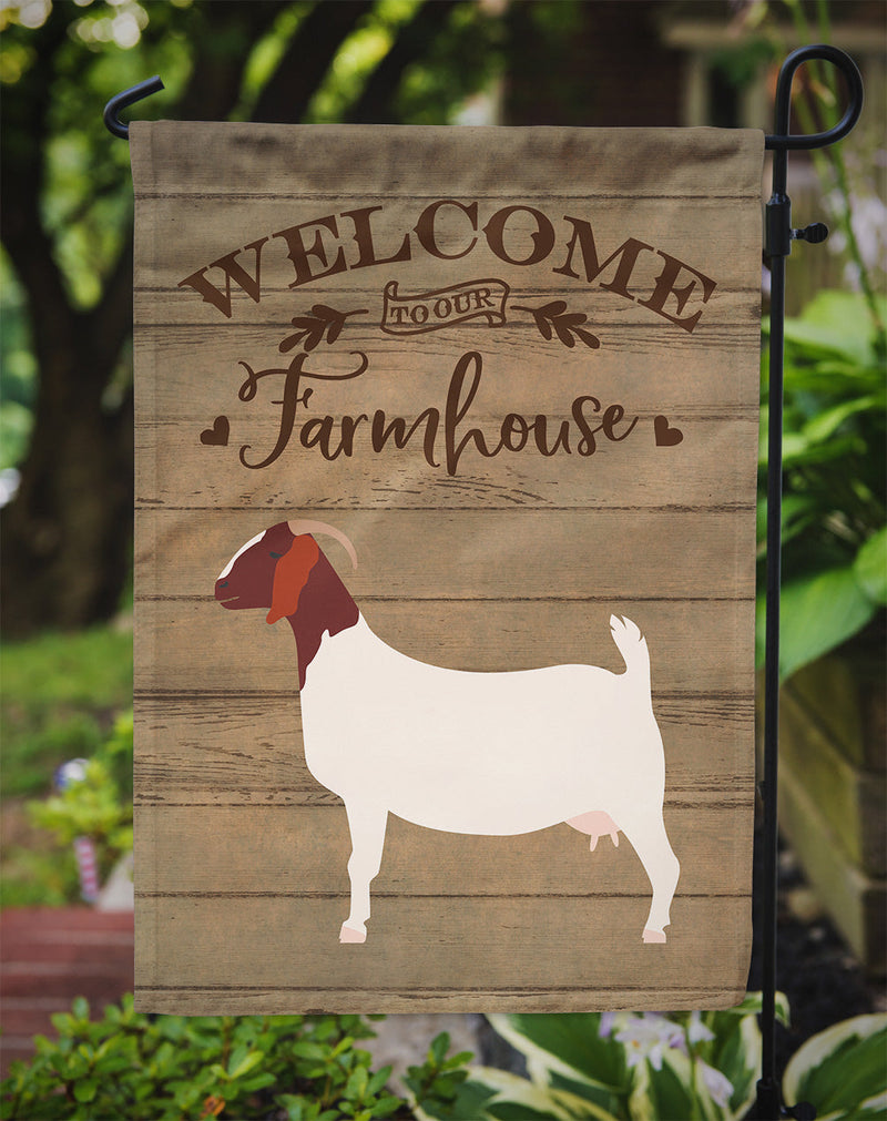 Boer Goat Welcome Garden Flag – Decorative Outdoor Yard Flag CK6830GF