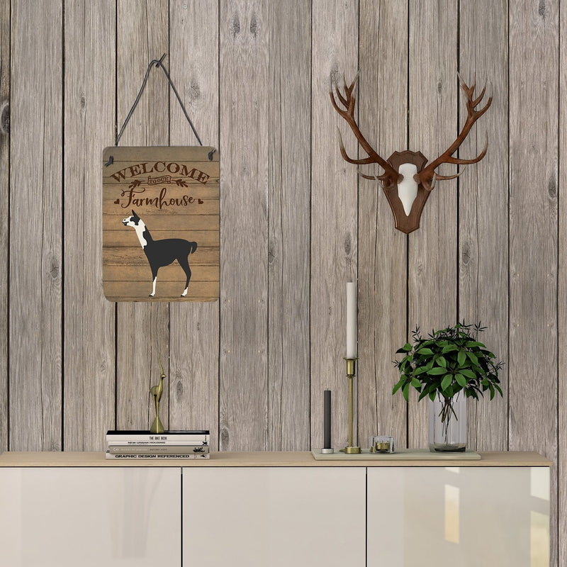 Llama Q' Ara Welcome Wall or Door Hanging Prints CK6862DS1216