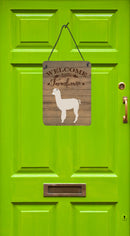 Alpaca Welcome Wall or Door Hanging Prints CK6863DS1216