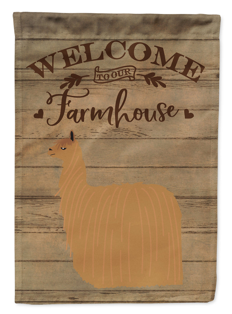 Alpaca Suri Welcome Flag Canvas House Size CK6864CHF