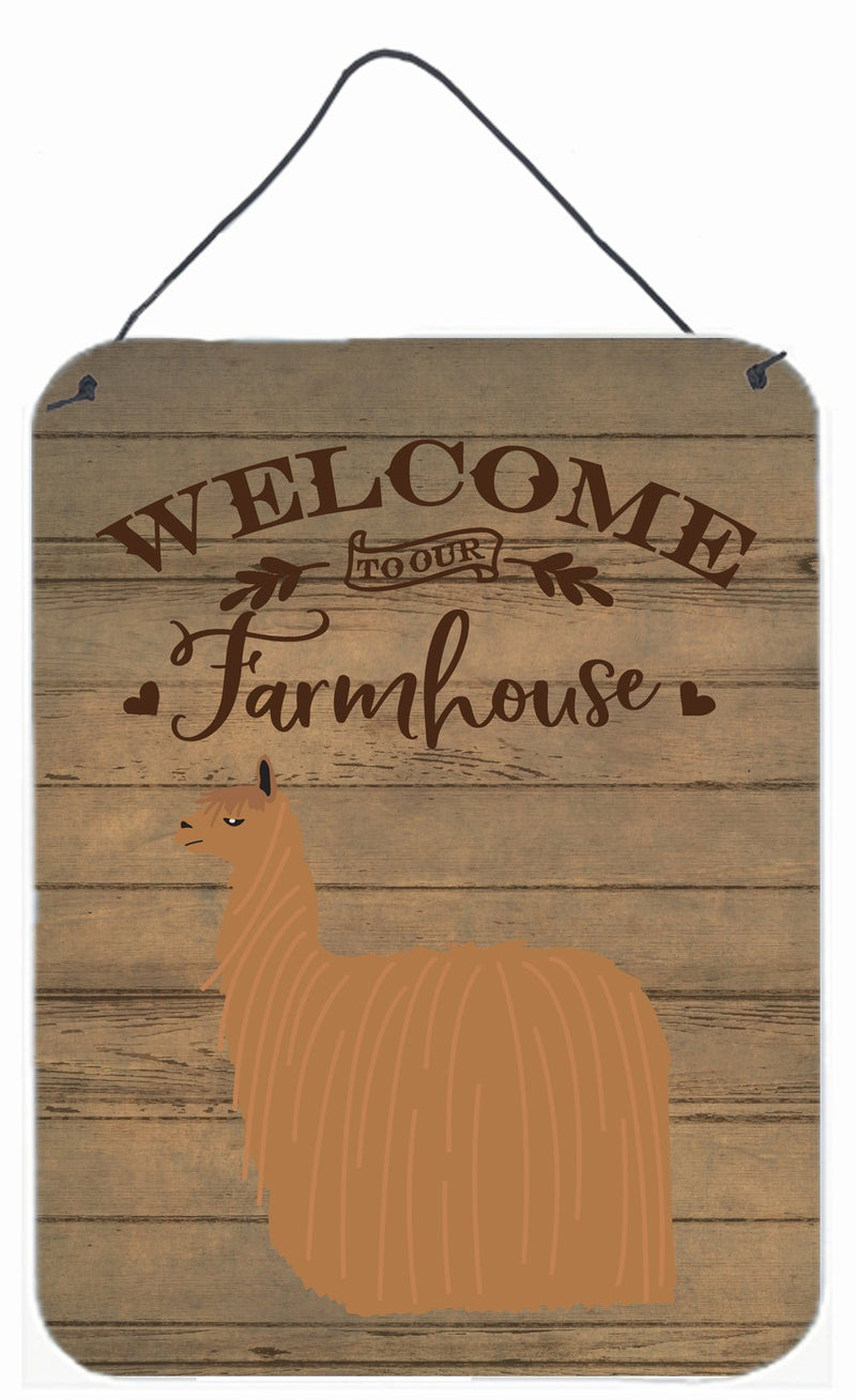 Alpaca Suri Welcome Wall or Door Hanging Prints CK6864DS1216