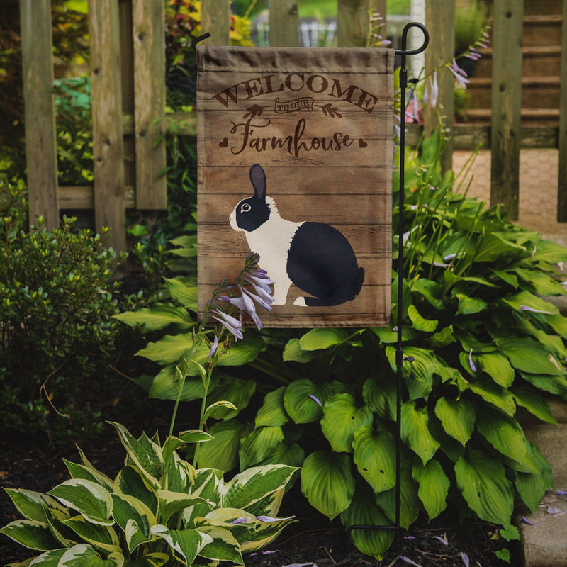Dutch Rabbit Welcome Garden Flag – Decorative Outdoor Yard Flag CK6902GF