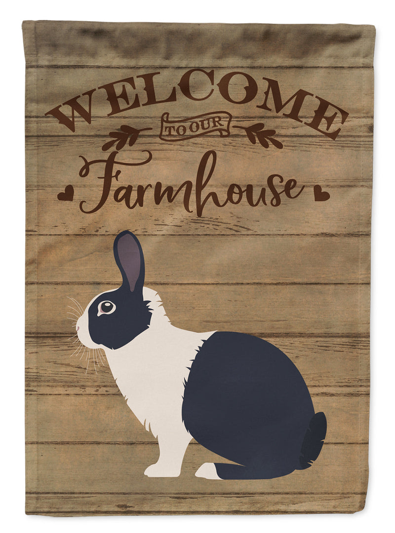 Dutch Rabbit Welcome Garden Flag – Decorative Outdoor Yard Flag CK6902GF