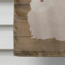 Fluffy Angora Rabbit Welcome Flag Canvas House Size CK6903CHF