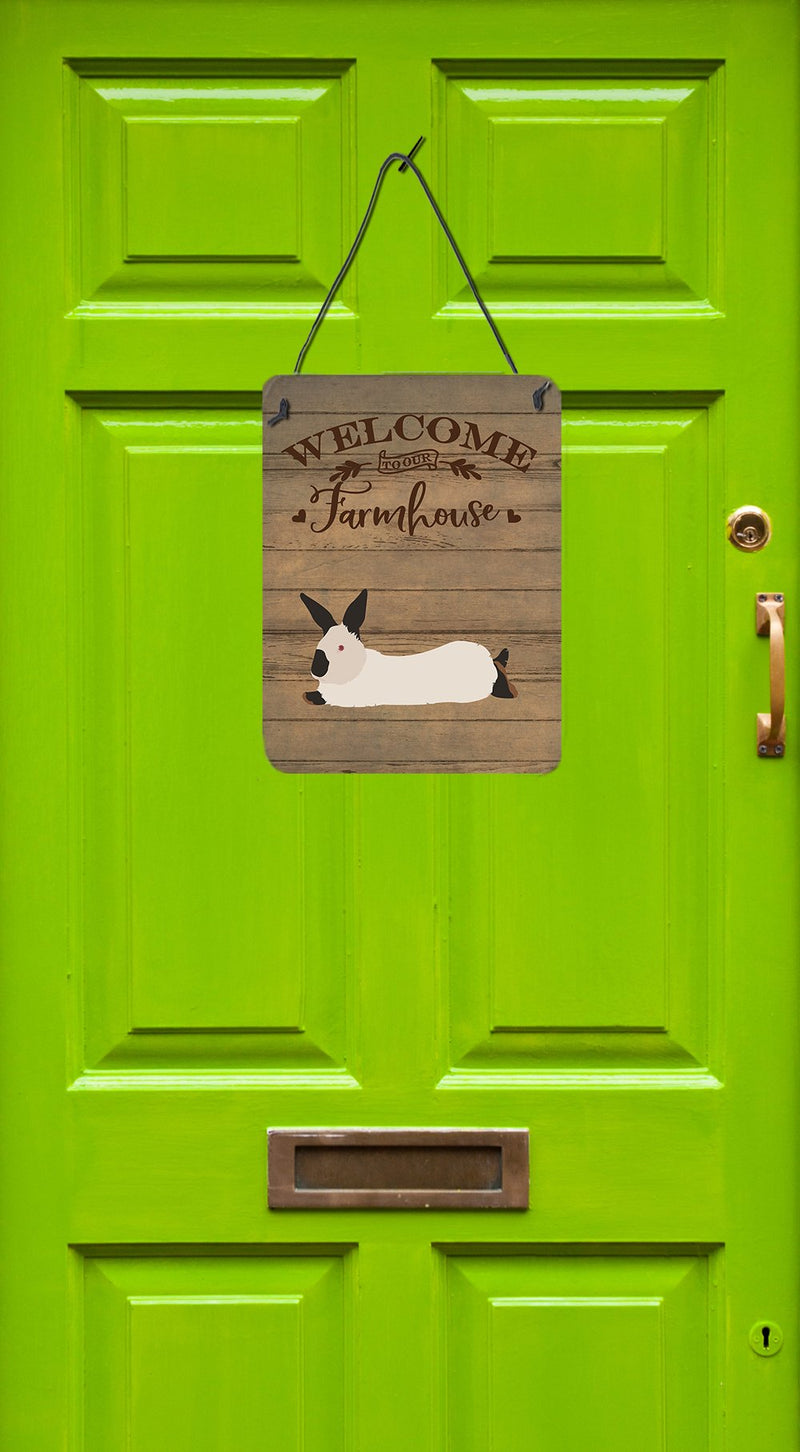 California White Rabbit Welcome Wall or Door Hanging Prints CK6911DS1216