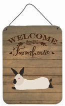 California White Rabbit Welcome Wall or Door Hanging Prints CK6911DS1216