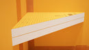 The Original Floating Corner Shower Bench Kit™ with Orange Waterproof Board