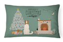 Borzoi Christmas Everyone Canvas Fabric Decorative Pillow CK7586PW1216