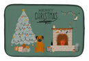 Border Terrier Christmas Everyone Dish Drying Mat – Absorbent, Artistic Kitchen Essentials CK7602DDM