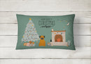 Border Terrier Christmas Everyone Canvas Fabric Decorative Pillow CK7602PW1216