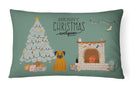 Border Terrier Christmas Everyone Canvas Fabric Decorative Pillow CK7602PW1216